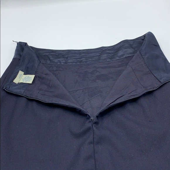 Vintage A-line wool blend skirt with lace detail - Picture 6 of 6